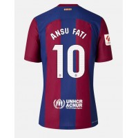 Barcelona Ansu Fati #10 Fußballbekleidung Heimtrikot 2023-24 Kurzarm